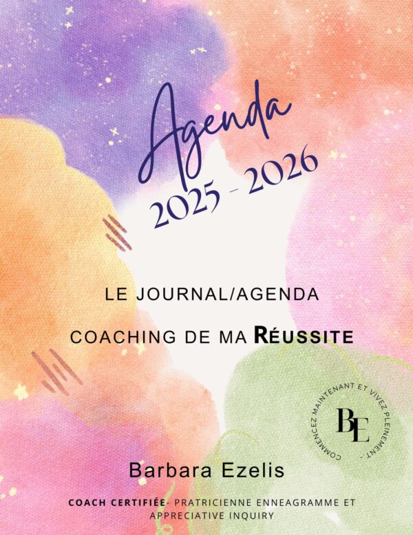 Couverture du livre Journal/agenda coaching de ma réussite de Barbara Ezelis