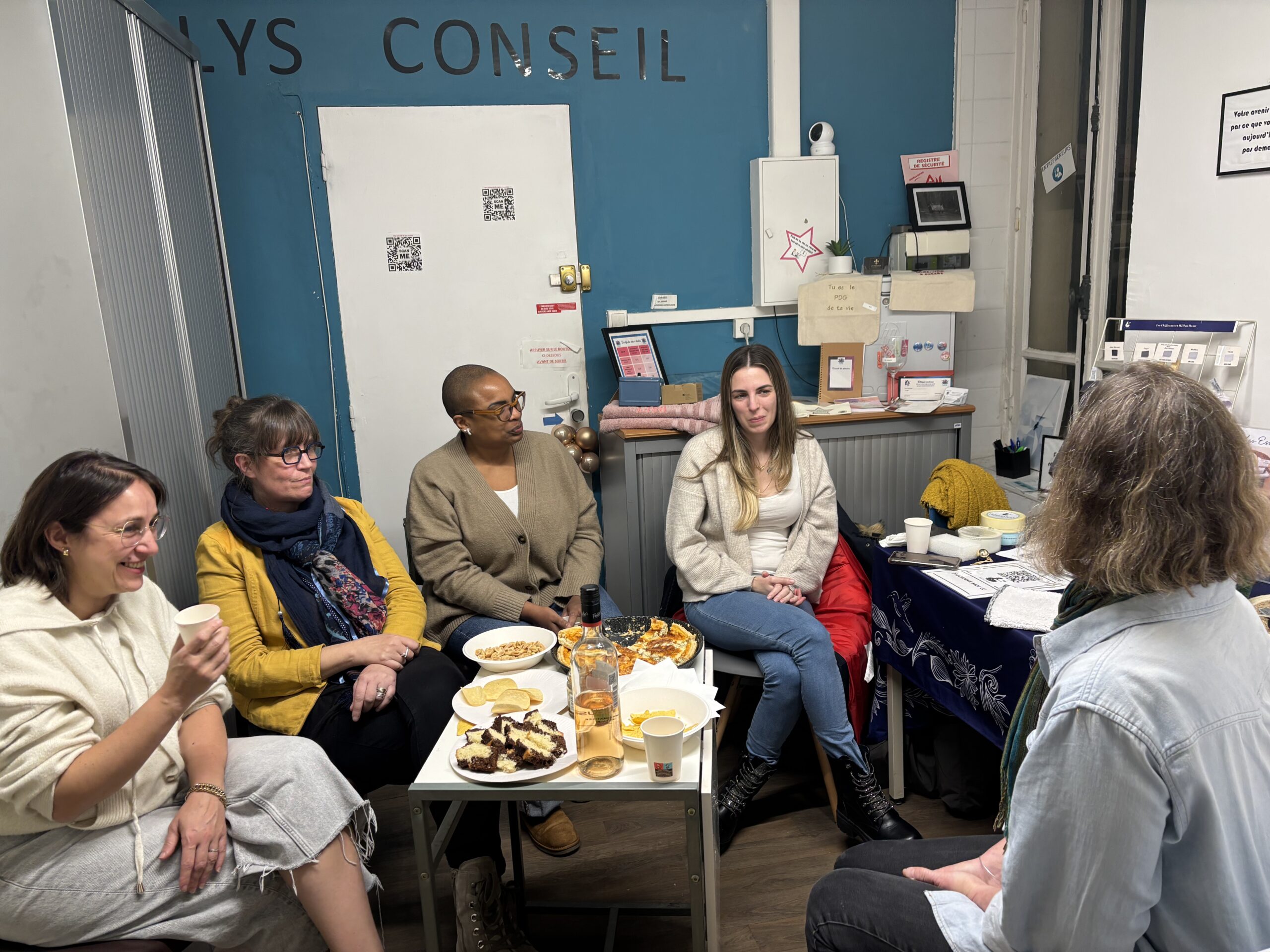 Groupe de femmes entrepreneures